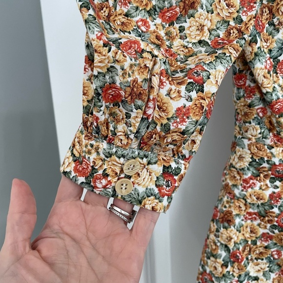 Free People Seven Wonders Marguerite Playsuit Size 2 Floral Cottage Romper. 22 - Picture 10 of 12